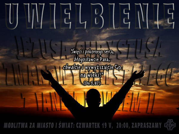 Modlitwa za miasto i świat - plakat