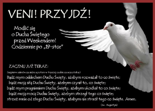 Czuwanie przed zesłaniem Ducha Świętego